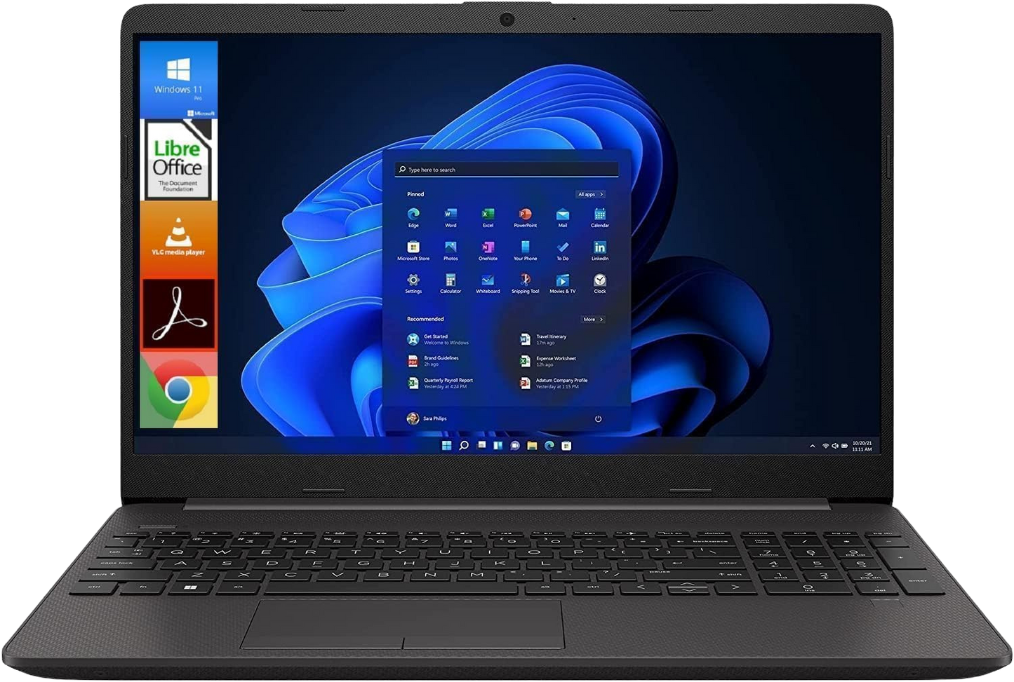 HP 250 G9 Laptop Notebook, 15.6 inch HD Display, Intel Celeron N4500 CPU, 16 GB RAM DDR4, 512 GB SSD NVMe, Windows 11 Pro, Ready to Use