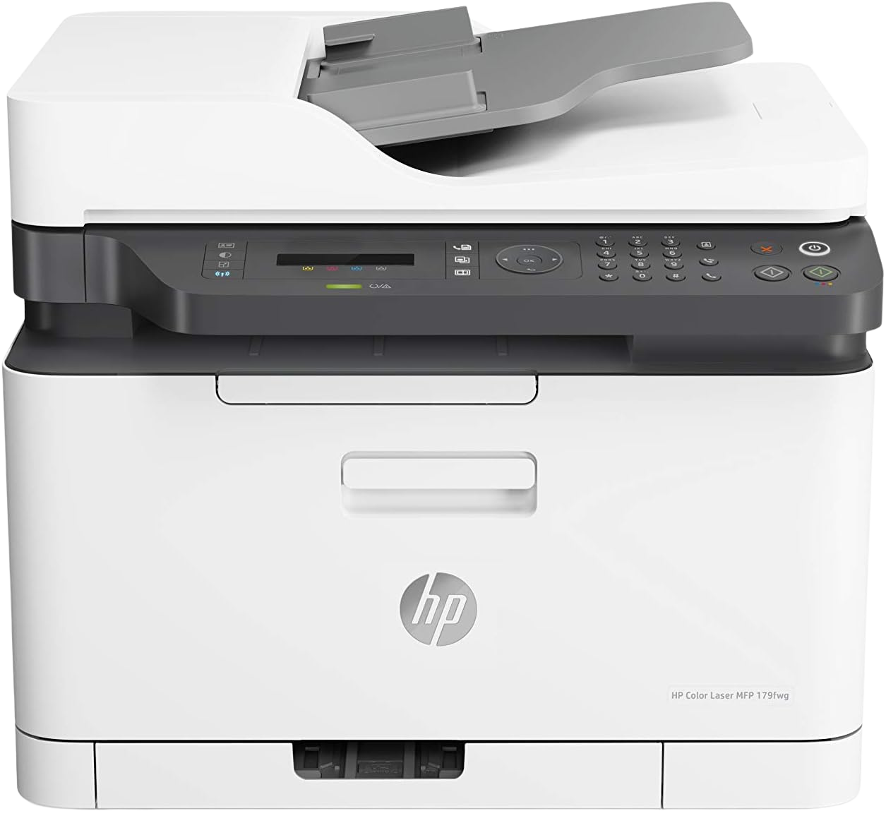 HP LaserJet 179fnw Colour Wireless Multifunction Printer with Fax | Self-healing Wi-Fi | Print from phone or tablet | Small, compact MFP – world's smallest in-class | Print speeds up to 19 ppm black