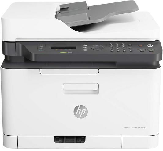 HP LaserJet 179fnw Colour Wireless Multifunction Printer with Fax | Self-healing Wi-Fi | Print from phone or tablet | Small, compact MFP – world's smallest in-class | Print speeds up to 19 ppm black